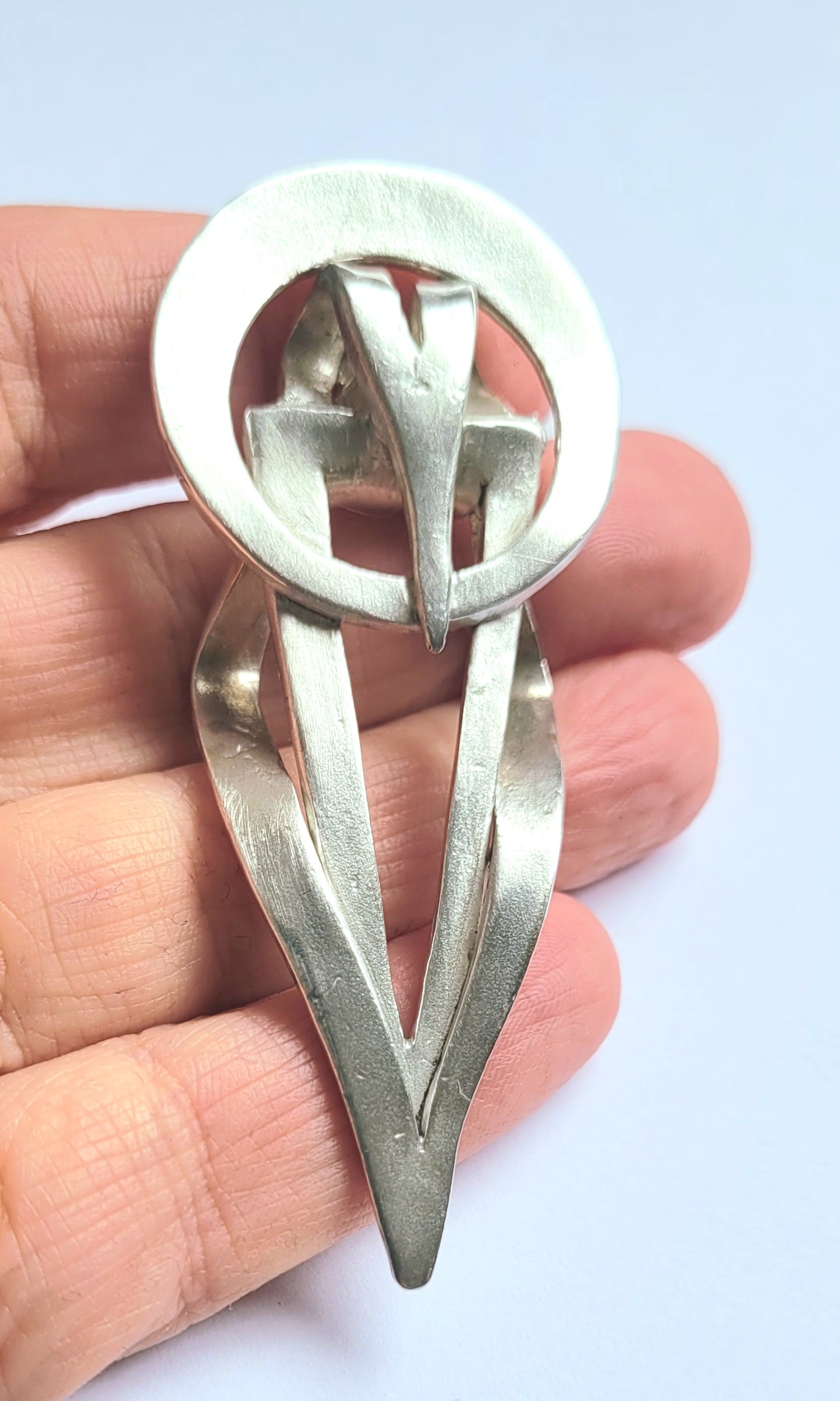 Feinsilber-Kettenanhänger vergoldet | Zirkonia | Ledercollier Statement